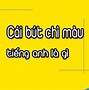 Bút Chì Viết Tiếng Anh Là Gì